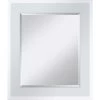 Bevel Mirror With High Gloss White Frame Wall Mirror, 23x27 1 Bevel Mirror With High Gloss White Frame Wall Mirror, 23x27 -Home Decor Shop bevel mirror with high gloss white frame wall mirror 23x27 1