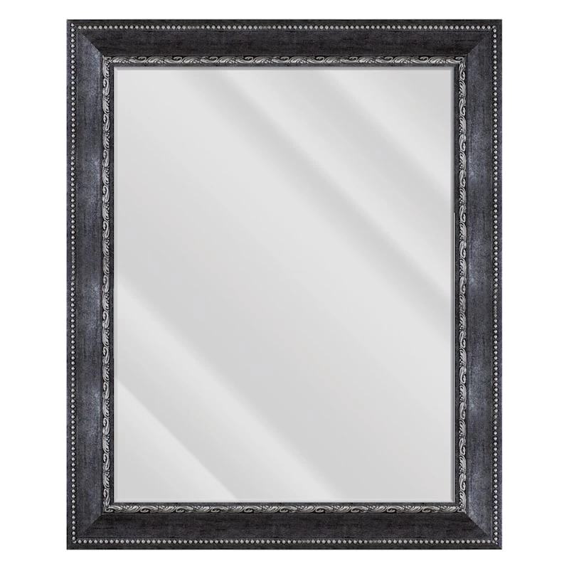 Bianca Pewter Wall Mirror, 29x35 3 Bianca Pewter Wall Mirror, 29x35