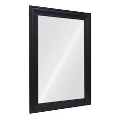 Black Barb Framed Wall Mirror, 24x36