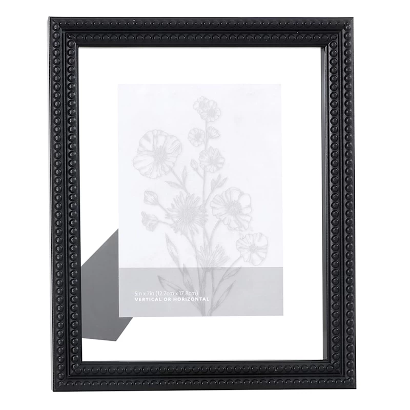 Black Beaded Float Tabletop Frame, 8x10 3 Black Beaded Float Tabletop Frame, 8x10