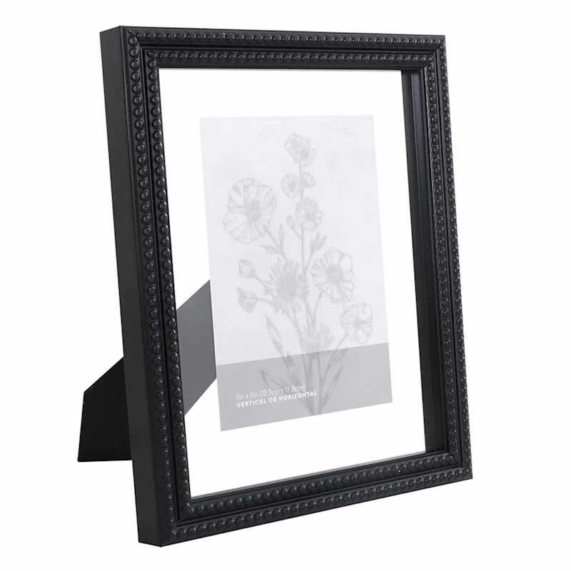 Black Beaded Float Tabletop Frame, 8x10 4 Black Beaded Float Tabletop Frame, 8x10 - Image 2