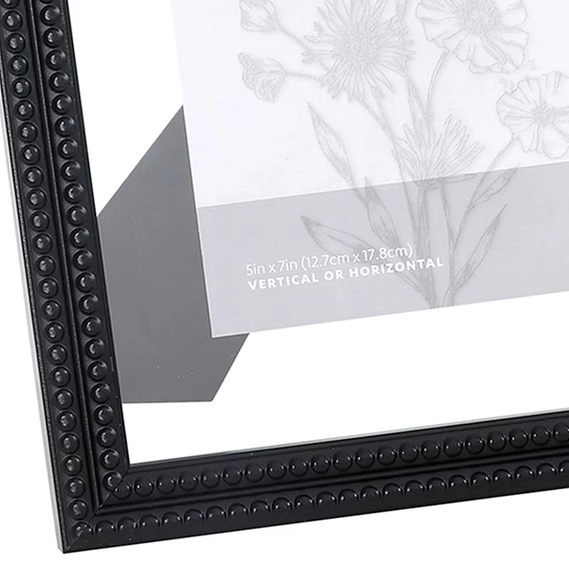 Black Beaded Float Tabletop Frame, 8x10 7 Black Beaded Float Tabletop Frame, 8x10 - Image 5