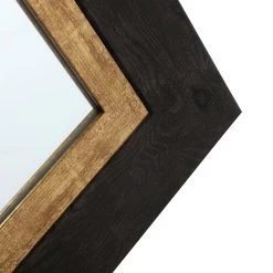 Black & Gold Framed Wall Mirror, 22x28 -Home Decor Shop black gold framed wall mirror 22x28 3