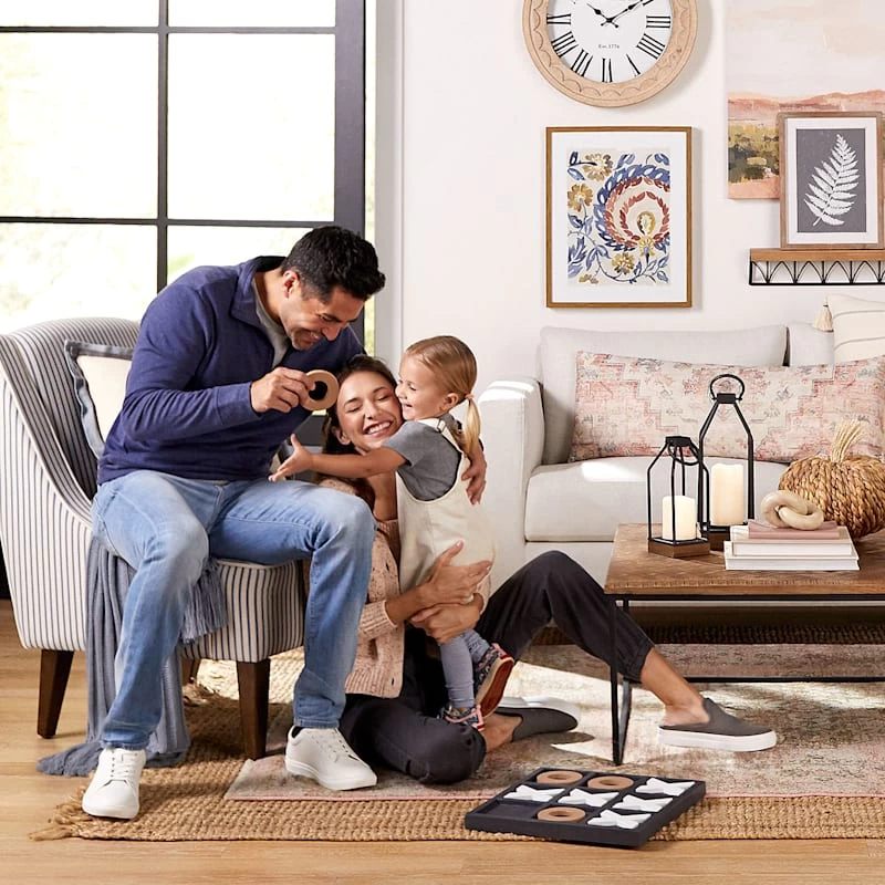 Black, Gold & White Tic Tac Toe Decor, 14" 4 Black, Gold & White Tic Tac Toe Decor, 14" - Image 2