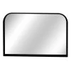 Black Metal Mantel Wall Mirror, 36x24 -Home Decor Shop black metal mantel wall mirror 36x24 1
