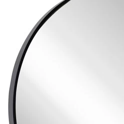 Black Round Wall Mirror, 24" -Home Decor Shop black round wall mirror 24 2
