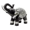Black & Silver Elephant Figurine, 10" -Home Decor Shop black silver elephant figurine 10