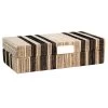 Black Striped Hyacinth Decorative Box, 10x5.5 -Home Decor Shop black striped hyacinth decorative box 10x5.5