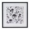 Black & White Floral Wooden Wall Art, 16" 1 Black & White Floral Wooden Wall Art, 16" -Home Decor Shop black white floral wooden wall art 16