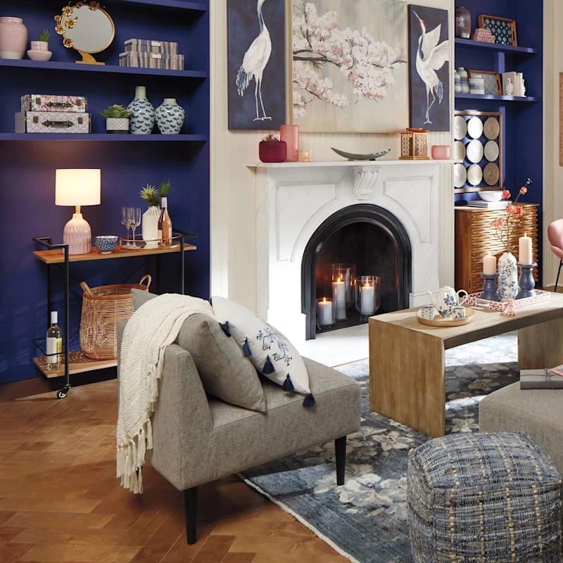 Blue Hyacinth Striped Box 4 Blue Hyacinth Striped Box - Image 2