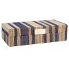 Blue Hyacinth Striped Box -Home Decor Shop blue hyacinth striped box