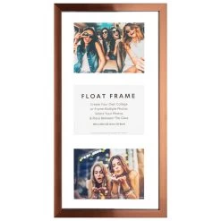 Bronze Linear Panel Floating Wall Frame, 10x20