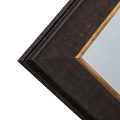 Brown With Gold Framed Wall Mirror, 22x28 -Home Decor Shop brown with gold framed wall mirror 22x28 3