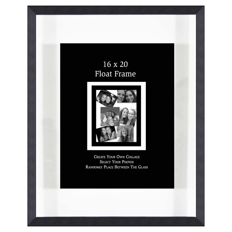 Charcoal Floating Wall Frame, 16x20 3 Charcoal Floating Wall Frame, 16x20