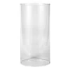 Clear Glass Open Ended Hurricane, 17" 1 Clear Glass Open Ended Hurricane, 17" -Home Decor Shop clear glass open ended hurricane 17