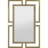Contemporary Die Cut Gold Metal Framed Wall Mirror, 24x36 -Home Decor Shop contemporary die cut gold metal framed wall mirror 24x36 1