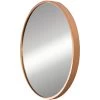 Copper Finish Metal Round Wall Mirror, 20" -Home Decor Shop copper finish metal round wall mirror 20