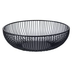 Crosby St Black Metal Basket, 10"