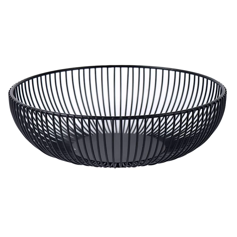 Crosby St Black Metal Basket, 10" 3 Crosby St Black Metal Basket, 10"