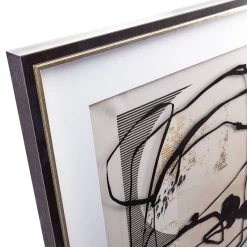 Crosby St Glass Framed Abstract Print Wall Art, 25" -Home Decor Shop crosby st glass framed abstract print wall art 25 2