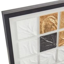 Crosby St Glass Framed Square Abstract Print Wall Art, 23" -Home Decor Shop crosby st glass framed square abstract print wall art 23 2