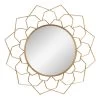 Crosby St Metal Floral Cutout Wall Mirror, 34" -Home Decor Shop crosby st metal floral cutout wall mirror 34