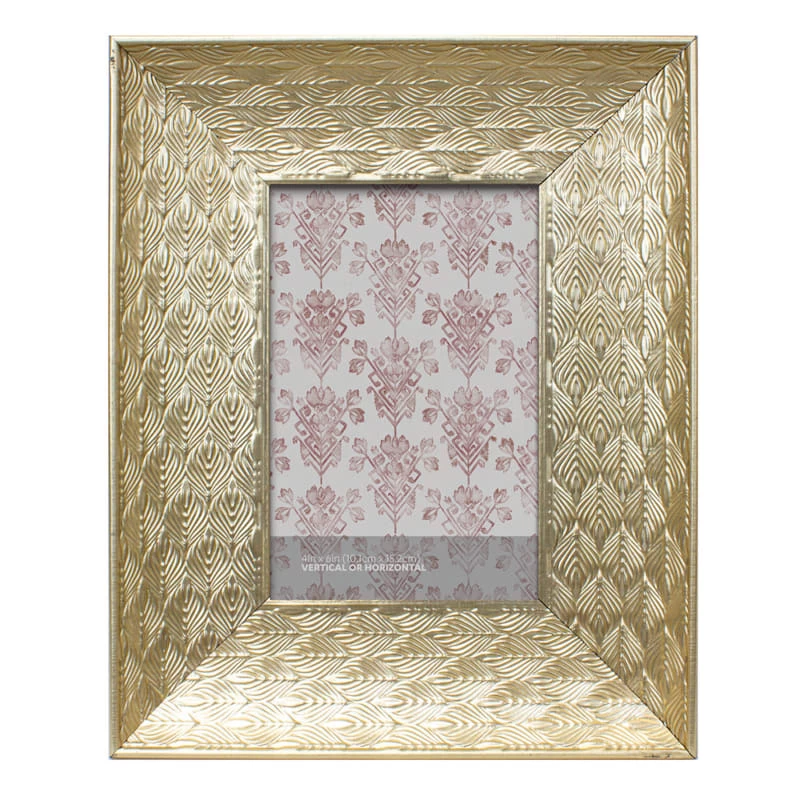 Crosby St Metallic Gold Tabletop Photo Frame, 4x6 3 Crosby St Metallic Gold Tabletop Photo Frame, 4x6