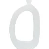 Crosby St Riley White Open Ceramic Vase, 12" -Home Decor Shop crosby st riley white open ceramic vase 12