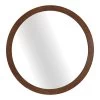 Crosby St Round Wooden Wall Mirror, 24" -Home Decor Shop crosby st round wooden wall mirror 24
