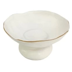 Crosby St White Ceramic Plate, 7.5"