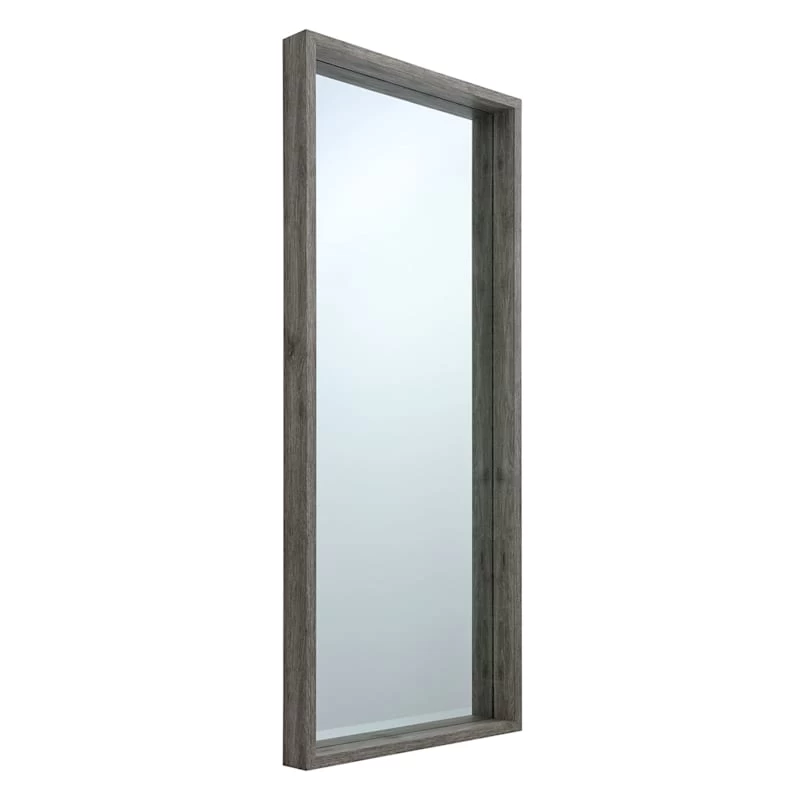 Dark Grey Wood Deep Frame Leaner Mirror, 24x58 8 Dark Grey Wood Deep Frame Leaner Mirror, 24x58 - Image 6