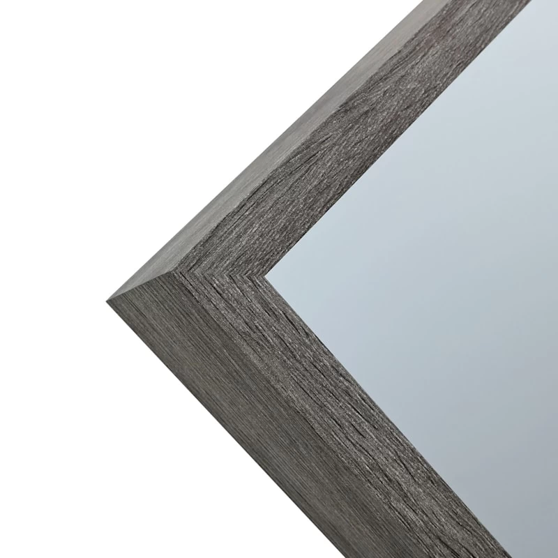Dark Grey Wood Deep Frame Leaner Mirror, 24x58 10 Dark Grey Wood Deep Frame Leaner Mirror, 24x58 - Image 8