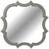 Decorative Shape Pewter Injection Frame Wall Mirror, 30" 1 Decorative Shape Pewter Injection Frame Wall Mirror, 30" -Home Decor Shop decorative shape pewter injection frame wall mirror 30