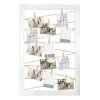 Distressed White Clip Collage Wall Frame, 27x39 1 Distressed White Clip Collage Wall Frame, 27x39 -Home Decor Shop distressed white clip collage wall frame 27x39 1