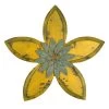 Distressed Yellow Wood Flower Wall Decor, 15" -Home Decor Shop distressed yellow wood flower wall decor 15