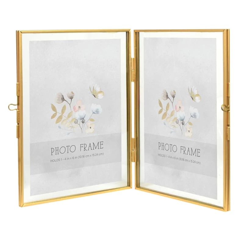 Double Fold Multi Tabletop Photo Frame, 12x8 3 Double Fold Multi Tabletop Photo Frame, 12x8