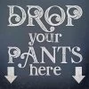 Drop Your Pants Here Laundry Room Humor Canvas Wall Art, 16" -Home Decor Shop drop your pants here laundry room humor canvas wall art 16