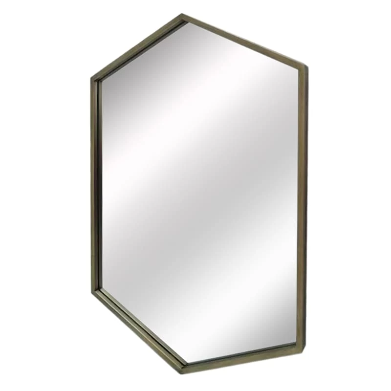 Elongated Hexagon Wall Mirror, 22x31 3 Elongated Hexagon Wall Mirror, 22x31