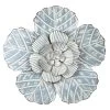 Embossed Blue Metal Flower Wall Decor, 10" -Home Decor Shop embossed blue metal flower wall decor 10