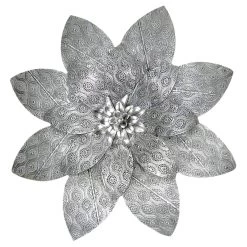 Embossed Metal Flower Wall Art, 23"