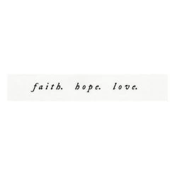 Faith, Hope, Love Canvas Wall Art, 36x6