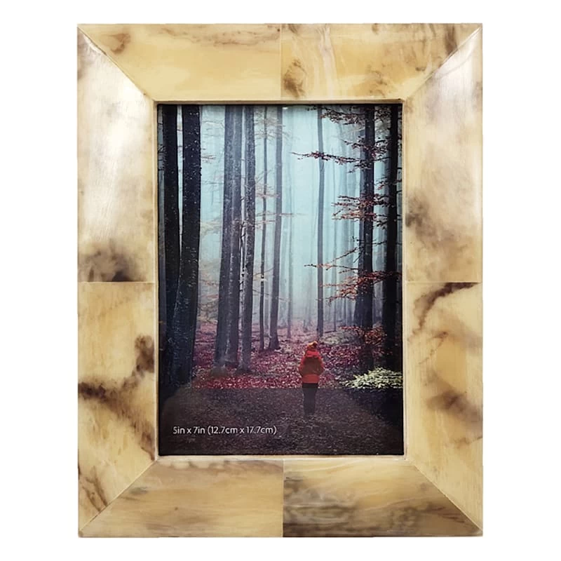 Faux Horn Photo Frame, 9.5x7.5 3 Faux Horn Photo Frame, 9.5x7.5