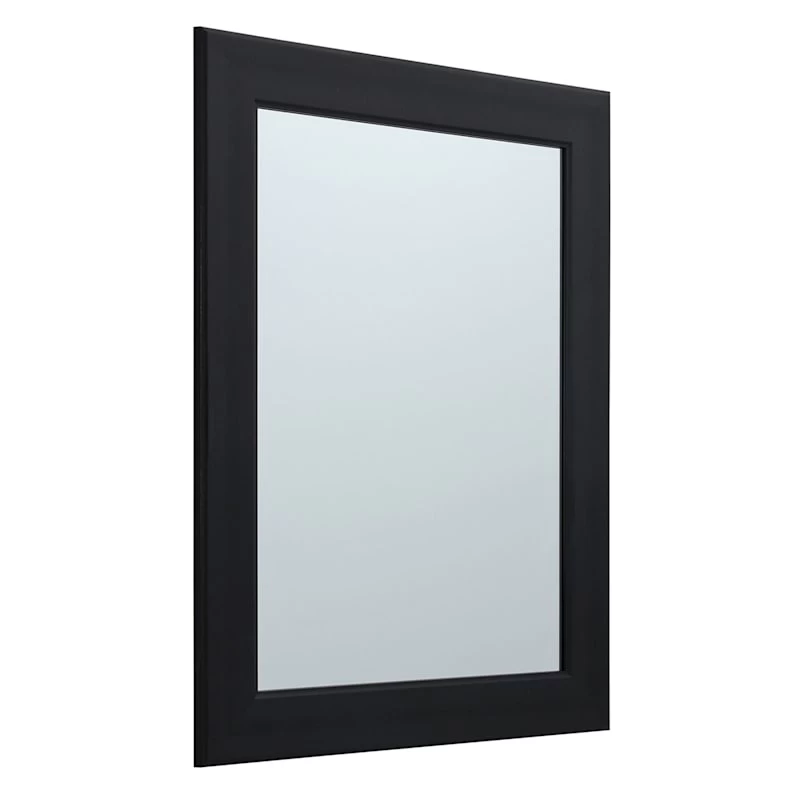 Flat Black Framed Wall Mirror, 22x28 4 Flat Black Framed Wall Mirror, 22x28 - Image 2
