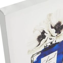 Flower Perfume Bottle Canvas Wall Art, 12x26 -Home Decor Shop flower perfume bottle canvas wall art 12x26 2