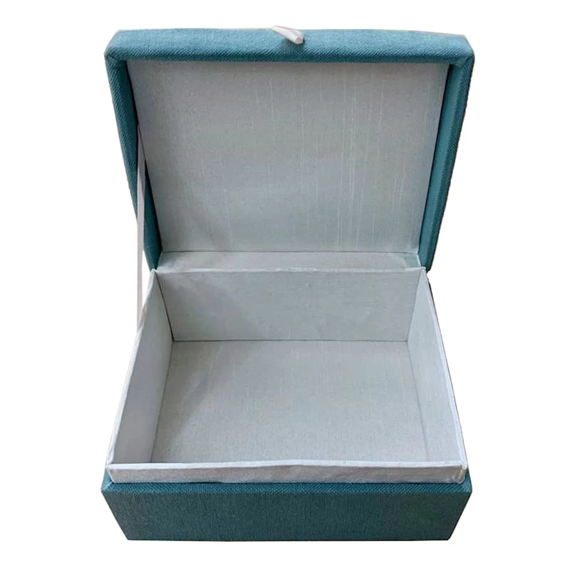 Found & Fable Blue Fabric Box, 4x7 4 Found & Fable Blue Fabric Box, 4x7 - Image 2
