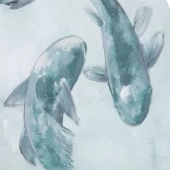 Found & Fable Koi Fish Canvas Wall Art, 16x24 -Home Decor Shop found fable koi fish canvas wall art 16x24 6