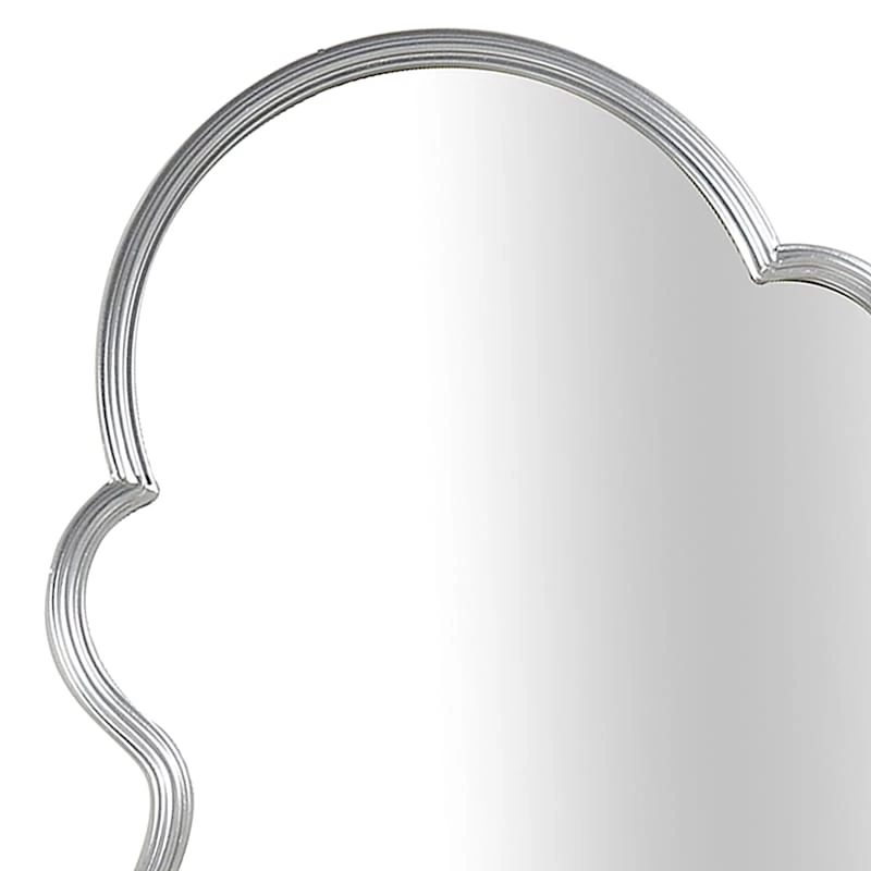 Found & Fable Silver Ornate Wall Mirror, 20x36 4 Found & Fable Silver Ornate Wall Mirror, 20x36 - Image 2