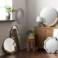 Found & Fable Silver Ornate Wall Mirror, 20x36 9 Found & Fable Silver Ornate Wall Mirror, 20x36 -Home Decor Shop found fable silver ornate wall mirror 20x36 3