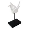 Found & Fable White Origami Design Figurine, 10" -Home Decor Shop found fable white origami design figurine 10
