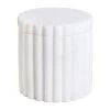 Found & Fable White Ribbed Marble Box 2 Found & Fable White Ribbed Marble Box -Home Decor Shop found fable white ribbed marble box
